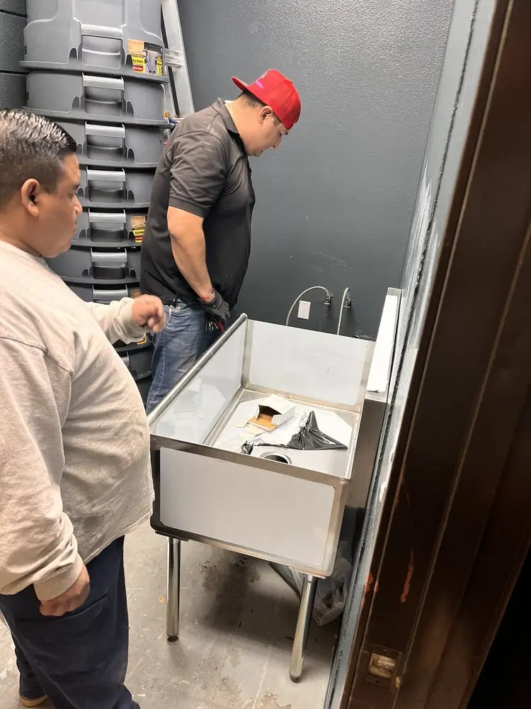 Commercial plumbing and sink installation in Gunpowder